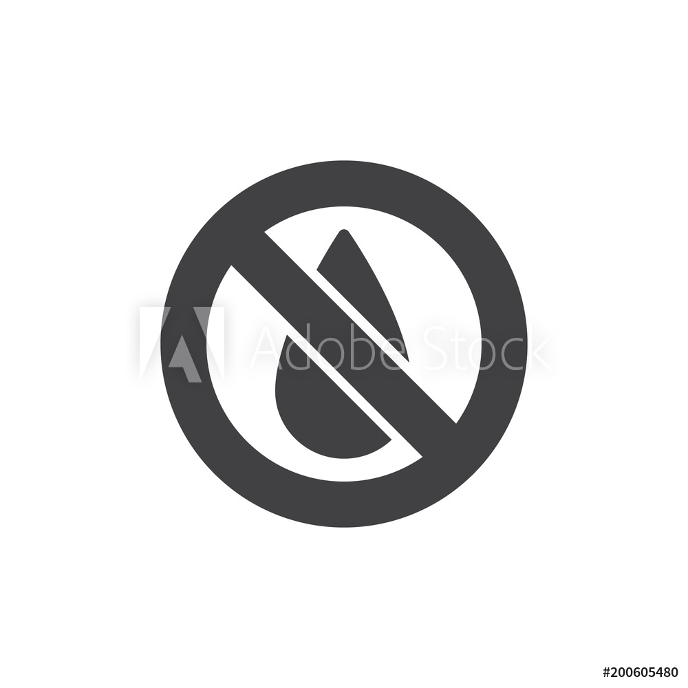 1000x1000 Photo Art Print No Water Vector Icon Europosters
