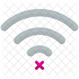 256x256 No Wifi Icon Of Flat Style