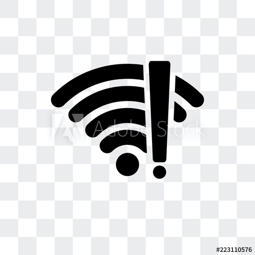 500x500 No Wifi Icon Isolated On Transparent Background Modern