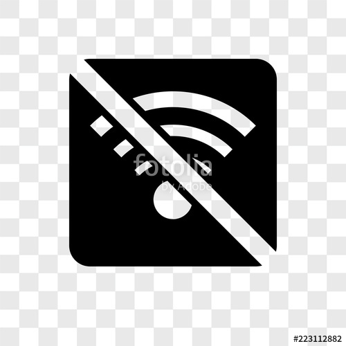500x500 No Wifi Icons Isolated On Transparent Background Modern