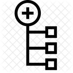 256x256 Add Node Icon Of Line Style