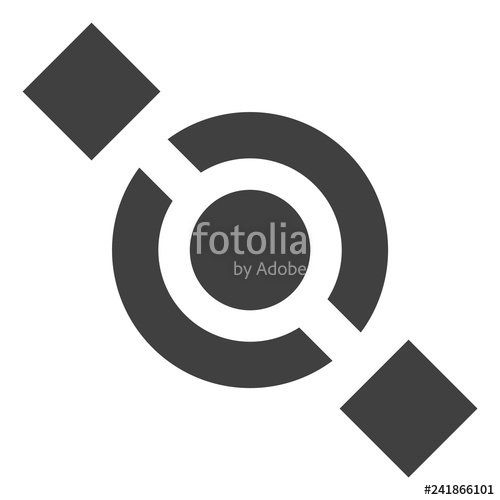 500x500 Joint Node Vector Icon Symbol Flat Pictogram Is Isolated