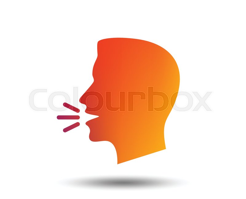 800x647 Talk Or Speak Icon Loud Noise Symbol Stock Vector Colourbox