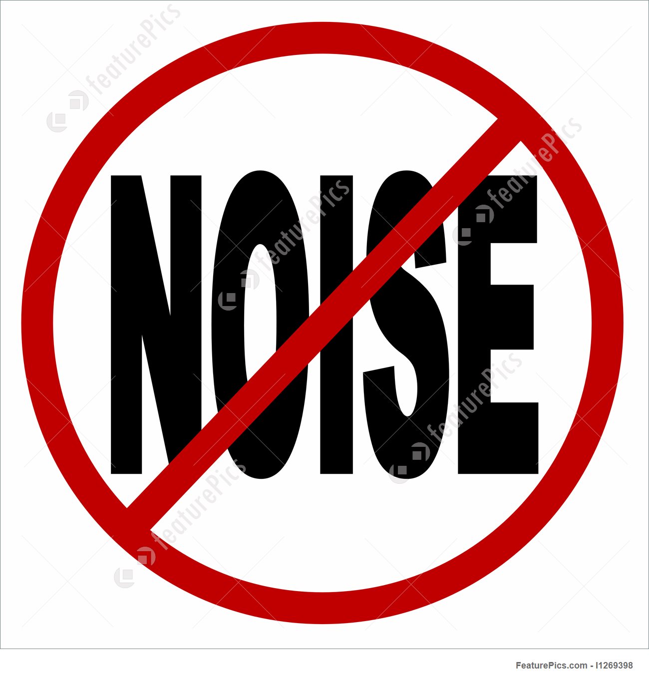 1300x1360 No Noise Icon Stock Illustration