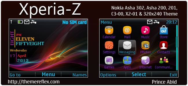 650x300 Xperia Z Theme For Nokia Asha Themereflex