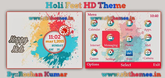 526x249 Holi Fest Live Hd Theme For Nokia Asha