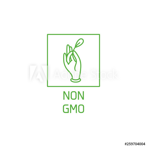 500x500 Vector Logo, Badge And Icon For Natural And Organic Products Non