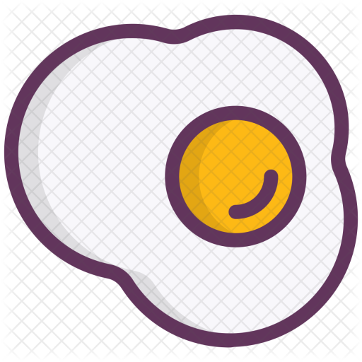 512x512 Egg, Breakfast, Fried, Omelette, Scramble, Food, Nonveg Icon