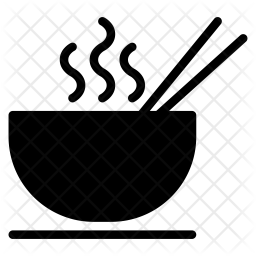 256x256 Noodle Icon Of Glyph Style