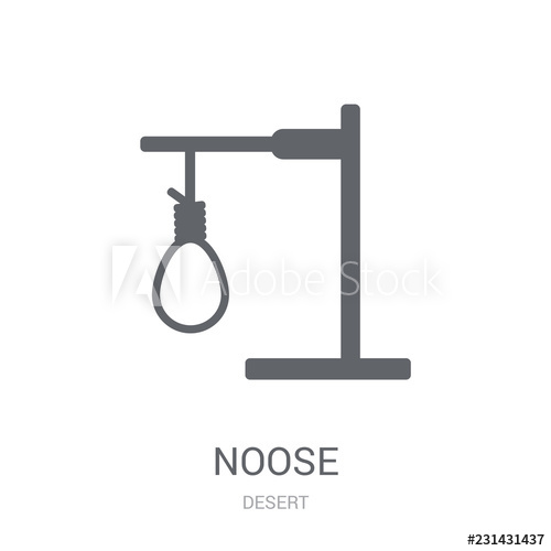500x500 Noose Icon Trendy Noose Logo Concept On White Background