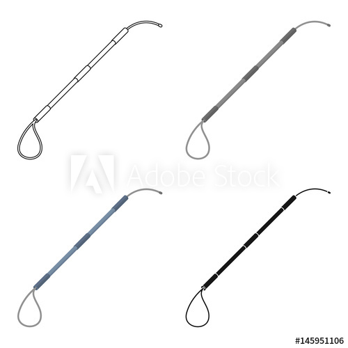 500x500 Pet Capture Noose Icon In Cartoon Style Isolated On White