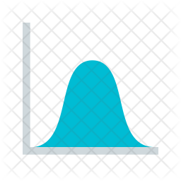 256x256 Normal Distribution Icon Of Flat Style