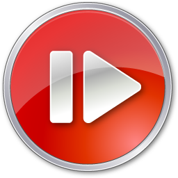 256x256 Step, Forward, Normal, Red Icon Free Of Play Stop Pause Icons