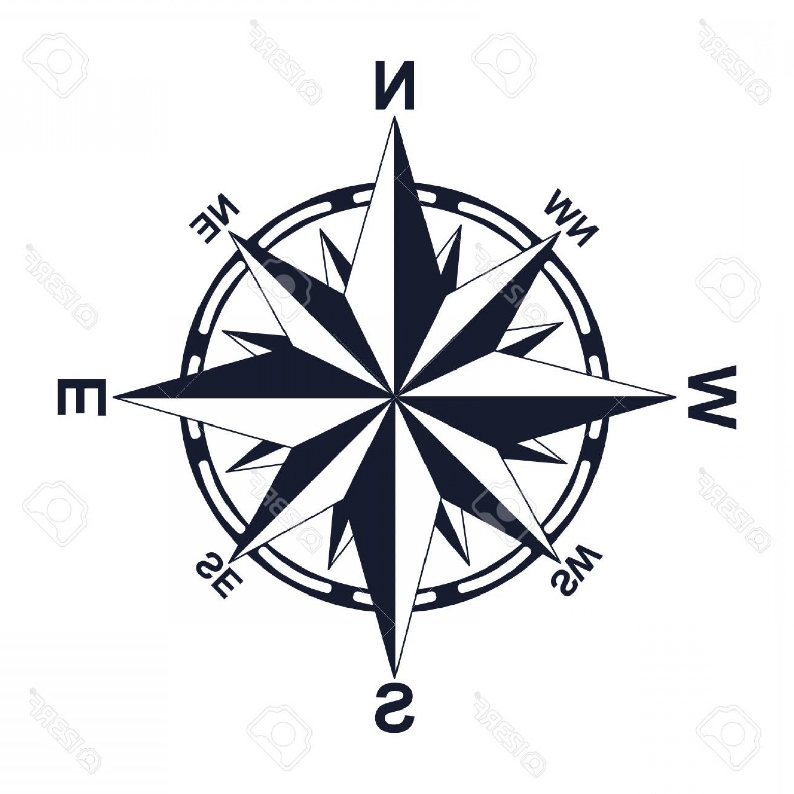 1560x1560 Photostock Vector Compass Direction North West East South For Your