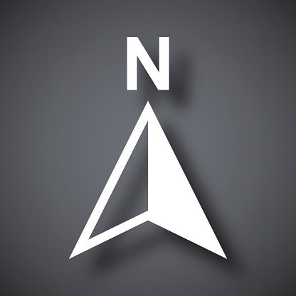 416x416 Vector North Direction Compass Icon Premium Clipart