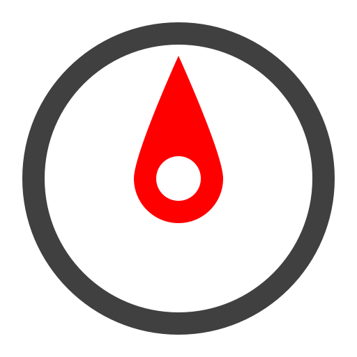 512x512 North, Compass Icon