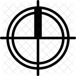 256x256 North Icon Of Glyph Style