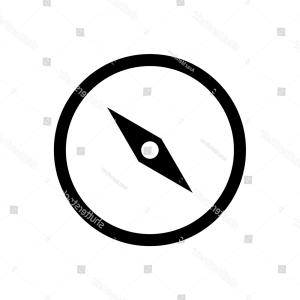 300x300 Compass Vector Icon North Symbol Simple Hoodamathrun