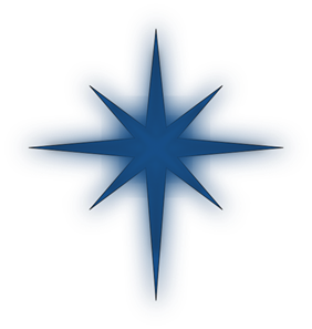 282x297 North Star Solid Blue Png, Clip Art For Web