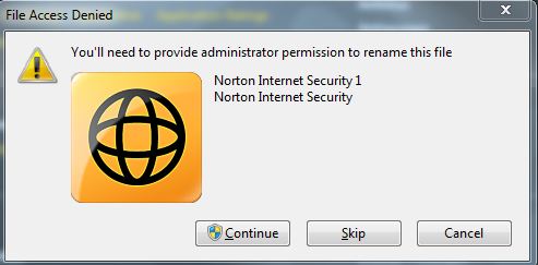 493x243 Unable To Rename Norton Shortcut On Desktop, And Other