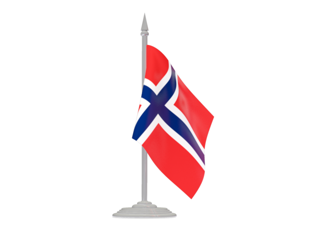 640x480 Flag With Flagpole Illustration Of Flag Of Norway