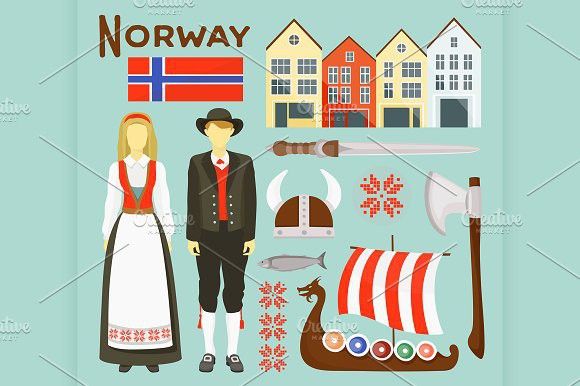 580x386 Norway Icon Set Landscape Graphic Design Icon Set, Graphic