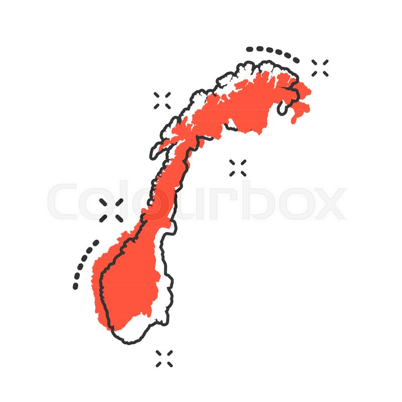 800x800 Vector Cartoon Norway Map Icon In Stock Vector Colourbox
