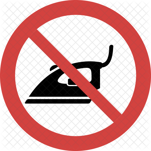 512x512 Ironing Not Allowed Icon Of Flat Style