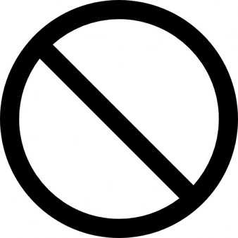 338x338 Not Allowed Symbol Clipart
