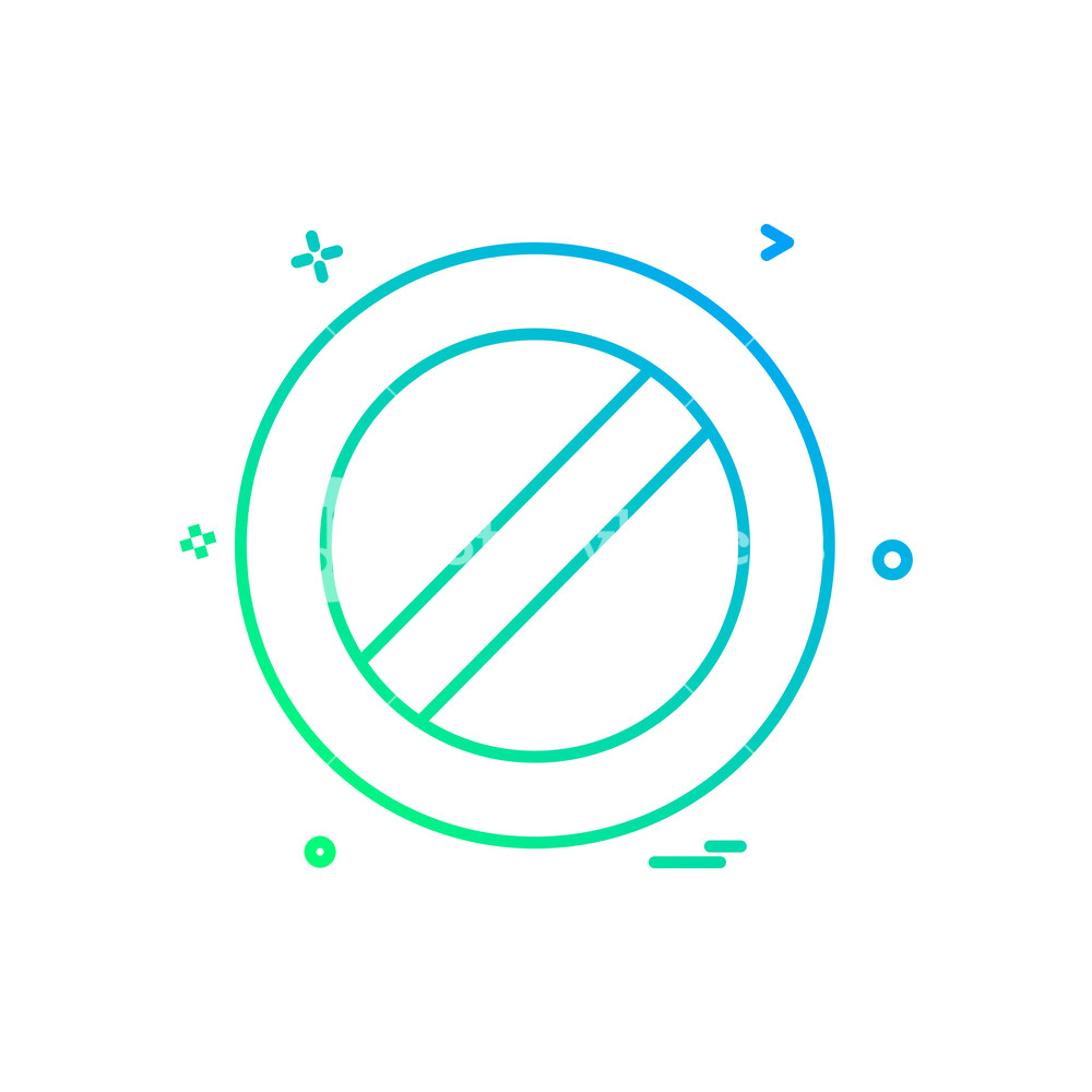 1000x1000 Not Allowed Icon Design Vector Royalty Free Stock Image