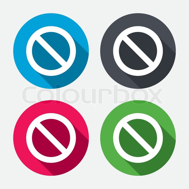 800x800 Blacklist Sign Icon User Not Allowed Stock Vector Colourbox