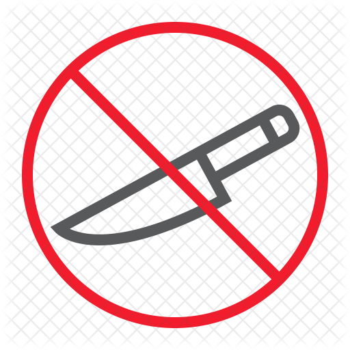 512x512 Weapon Not Allowed Icon Of Flat Style