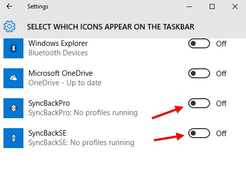 494x345 The Syncback Icon Is Not Shown Help And Support