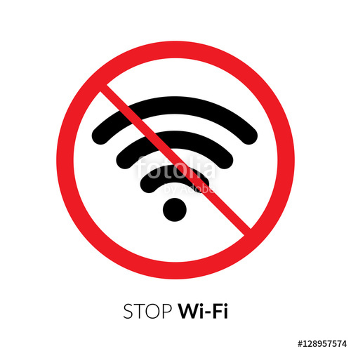 500x500 Stop Wifi Striker, Icon, Sign Not Wi Fi Area Symbol Wireless