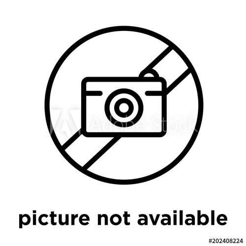 500x500 Picture Not Available Icon Isolated On White Background