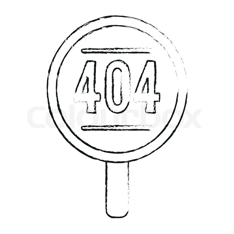 800x800 Error Not Found Icon Vector Stock Vector Colourbox