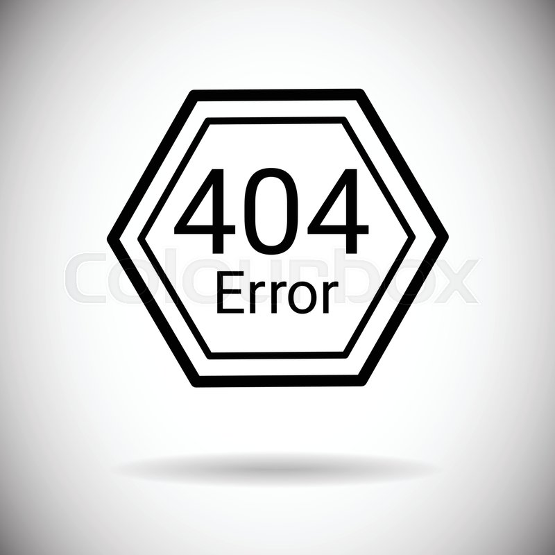800x800 Error Not Found Computer Icon Flat Stock Vector Colourbox