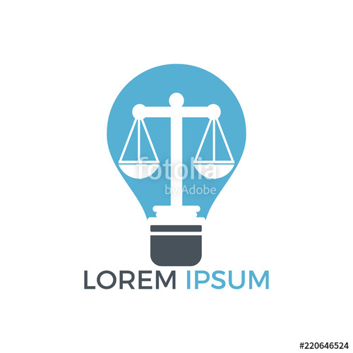 500x500 Light Bulb And Scale Of Justice Logo Design Education, Legal