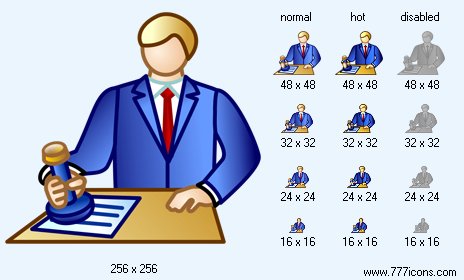 464x280 Notary Icon Business Icon Set