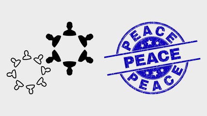 428x240 Vector Contour Dollar Managers Links Icon And Public Notary Stamp