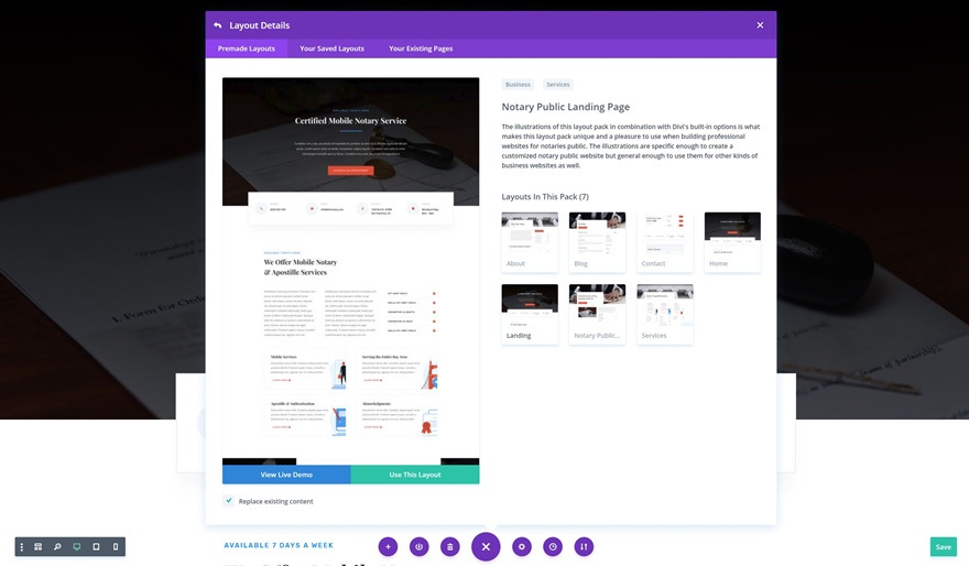 880x514 Get A Free Notary Public Layout Pack For Divi Elegant Themes Blog