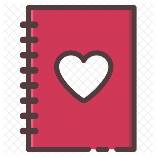 512x512 Notebook Icon Of Colored Outline Style