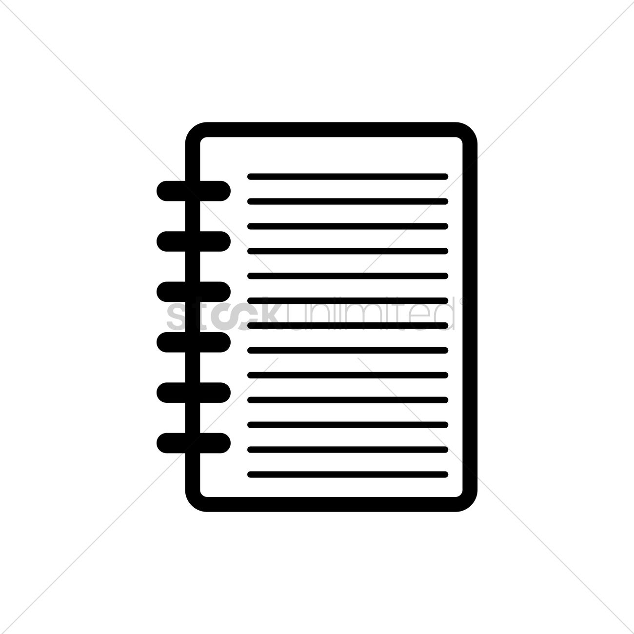1300x1300 Opened Notebook Icon Vector Image