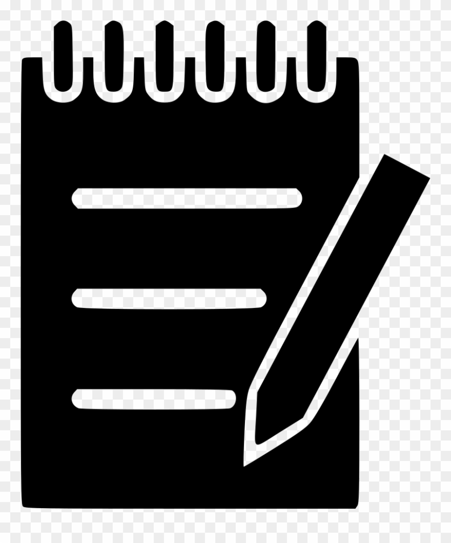 880x1060 Clipart Pen Note Book