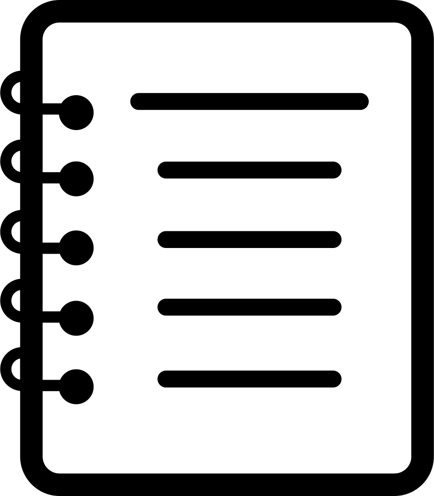 858x980 Hd Notebook Lines Png Transparent Background
