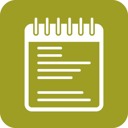490x490 Vector Notepad Icon