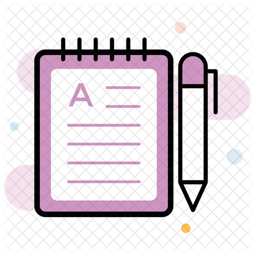 512x512 Notepad Icon Of Colored Outline Style