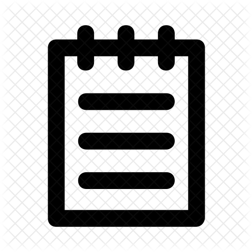 512x512 Notepad Icon Of Line Style