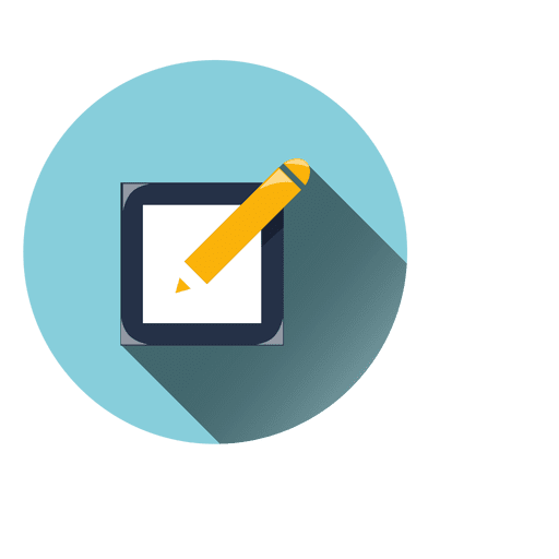 512x512 Notepad Pen Circle Icon