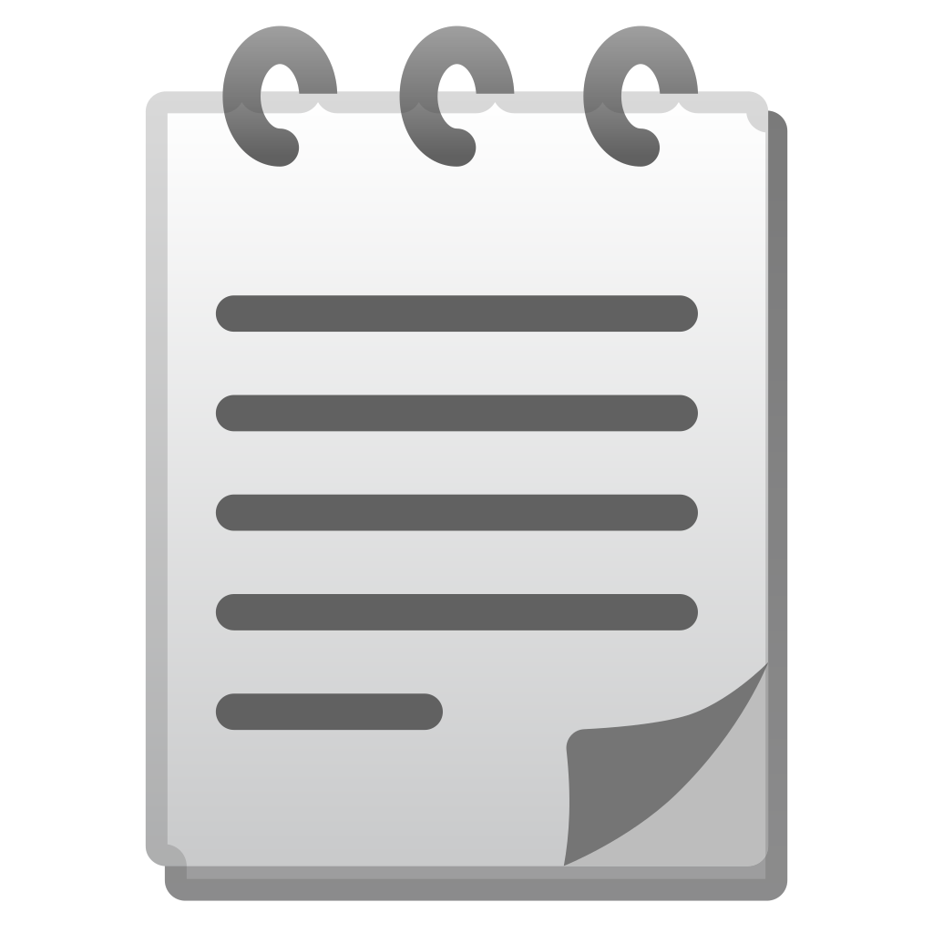 1024x1024 Spiral Notepad Icon Noto Emoji Objects Iconset Google